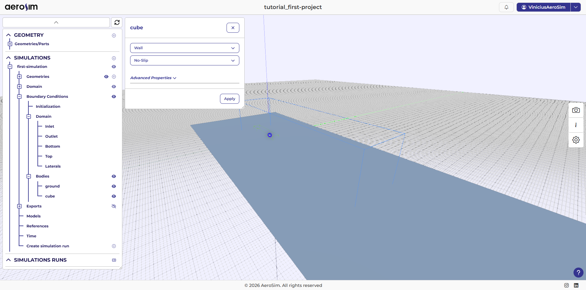 Cube body configuration