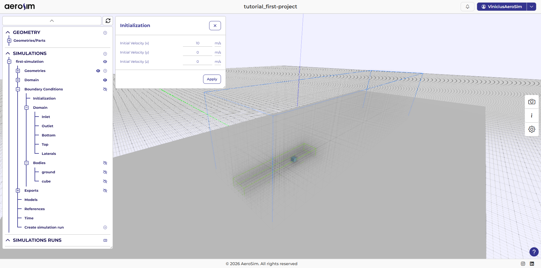 Initialization settings