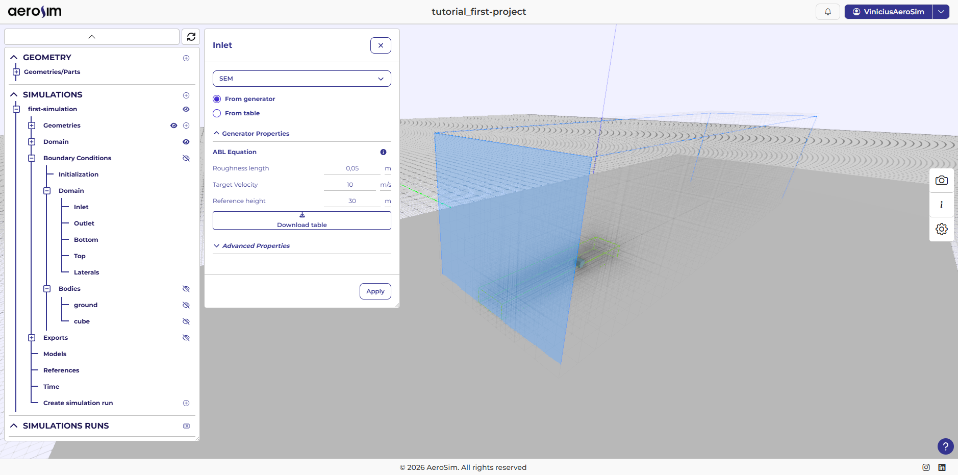 Inlet configuration