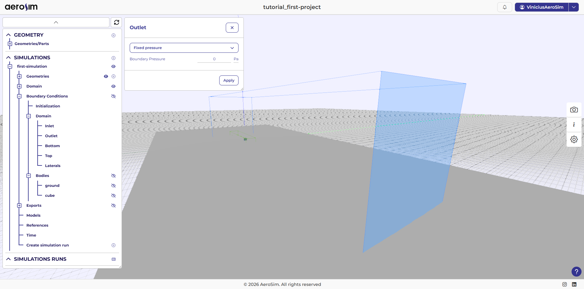 Outlet configuration