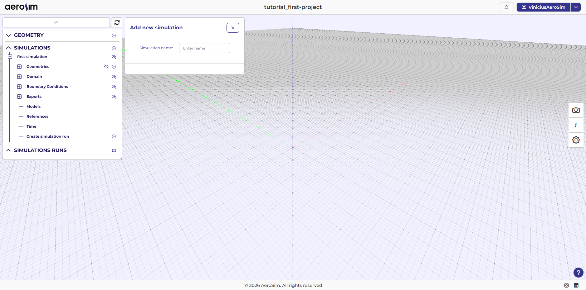 Creating the simulation